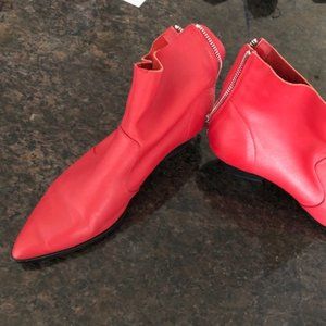 Red Ankle Boots Steve Madden